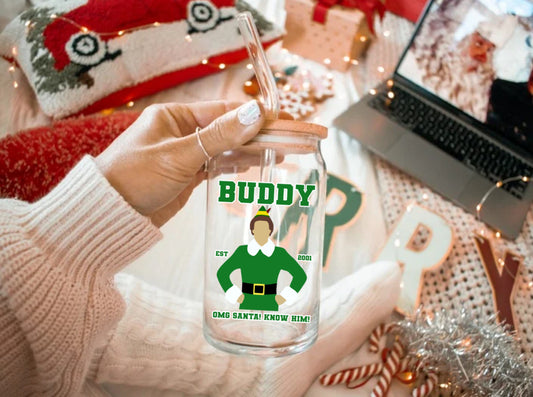 Christmas Glass - Buddy