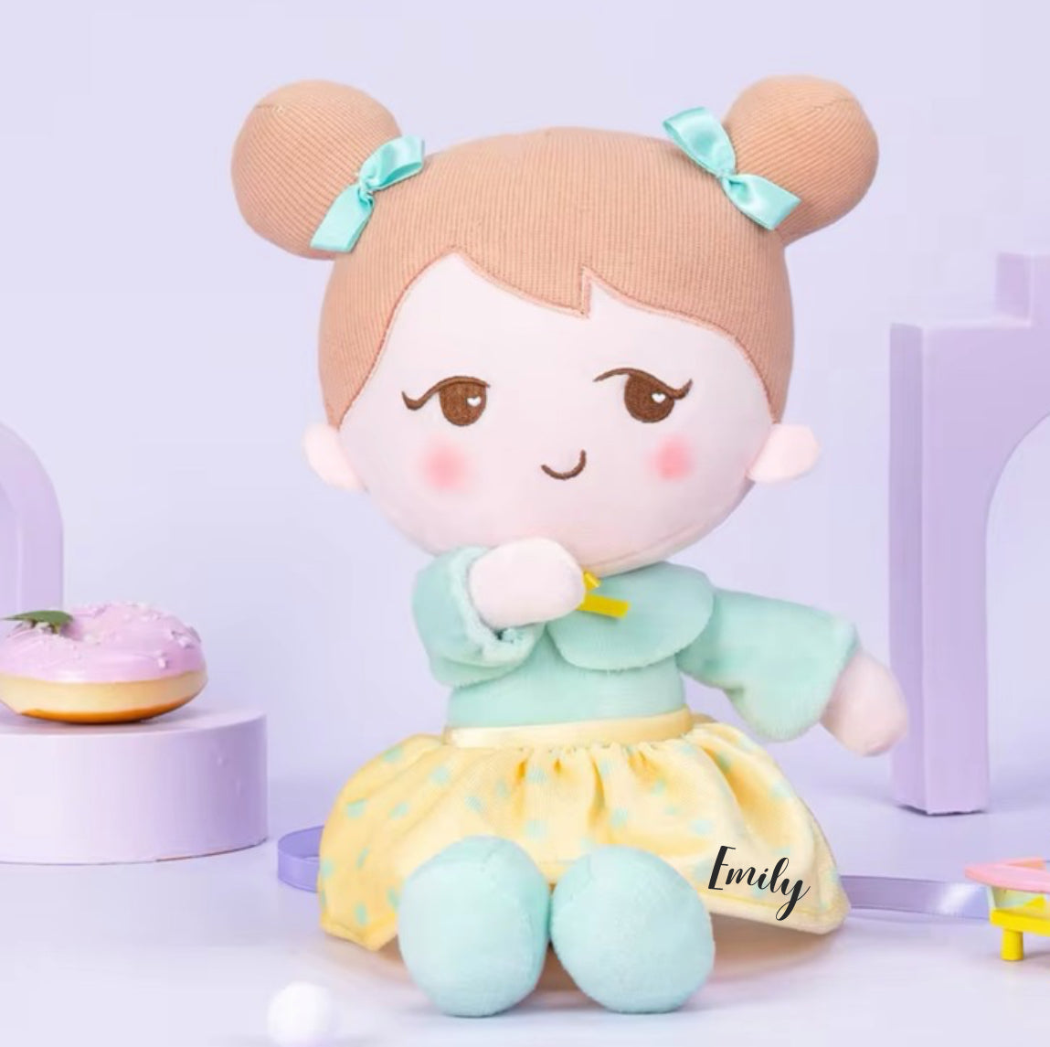 Personalised Plush Green Dolly